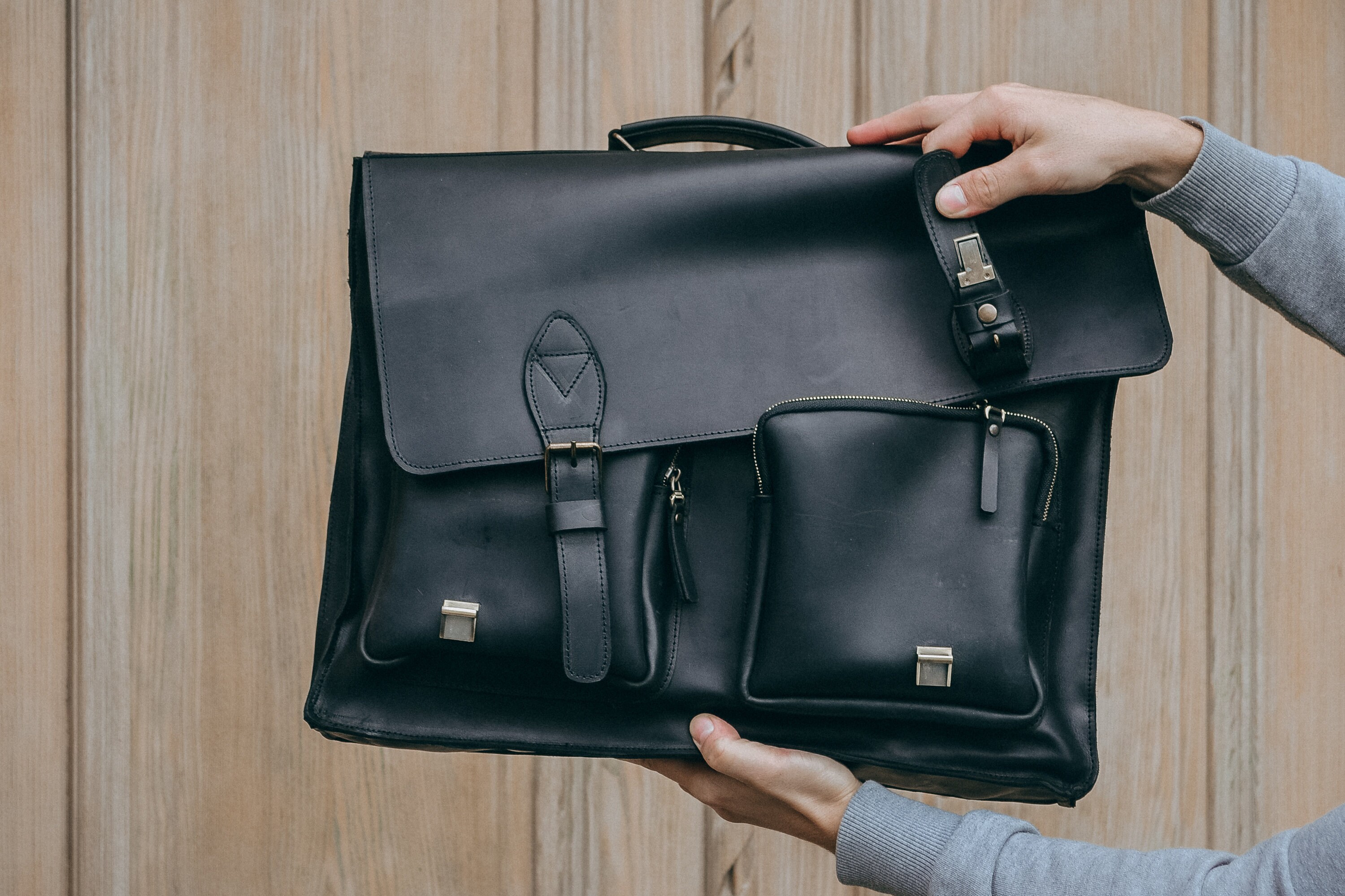 Leather Messenger Bag Mens Leather Laptop Bag Leather Etsy