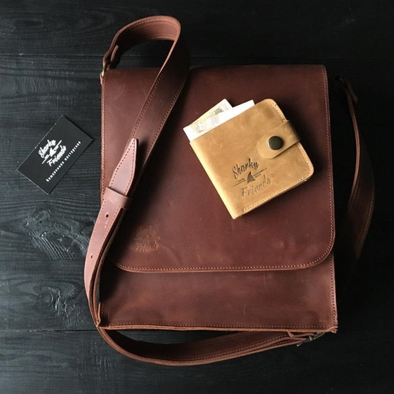 mens soft leather messenger bag