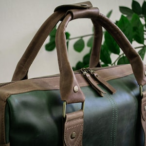 Briefcase Bag With Zipper, Leather Briefcase Laptop, Leather Office Bag For Man, Green Laptop Bag women 17 inch,Leather Messenger Bag Laptop image 5