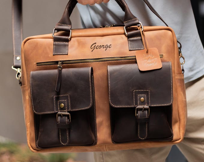 Sale Vintage Coach Morgan Briefcase in Mahogany Leather With