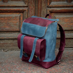 Leather Backpack, Personalized Laptop Backpack, Travel Backpack with Laser Engraving, College Custom Backpack, Handmade Backpack for Men