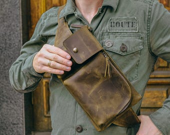 Leder Gürteltasche, personalisierte Gürteltasche, Leder Bauchtasche, Leder Gürteltasche, Leder Gürteltasche für Männer, Leder Gürteltasche Geschenk für Ihn