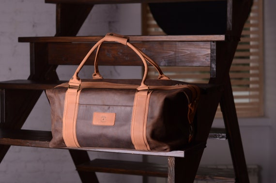 leather gym bag for men