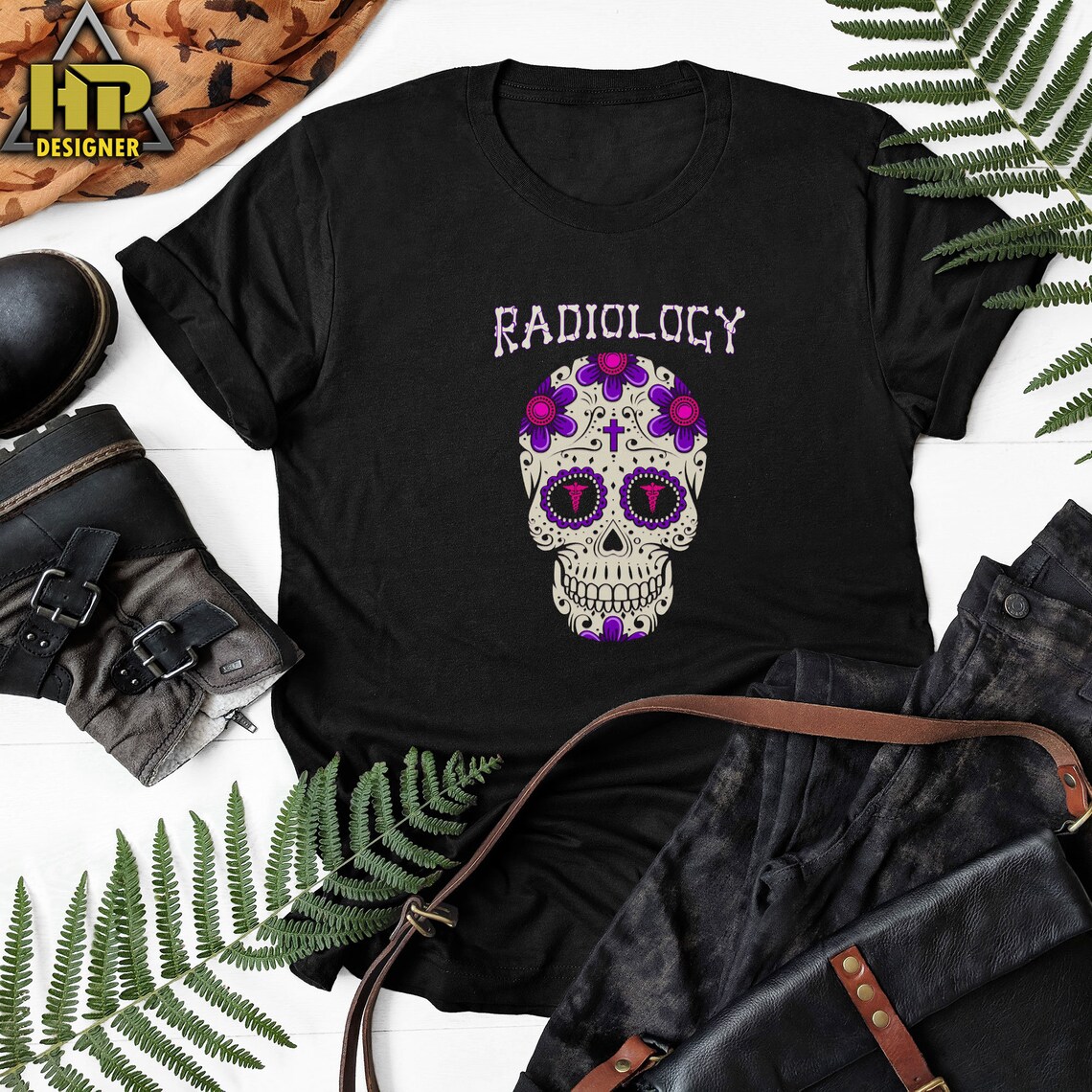 Radiology Skull XRay Unisex TShirt Monogram Rad Tech Shirt Etsy