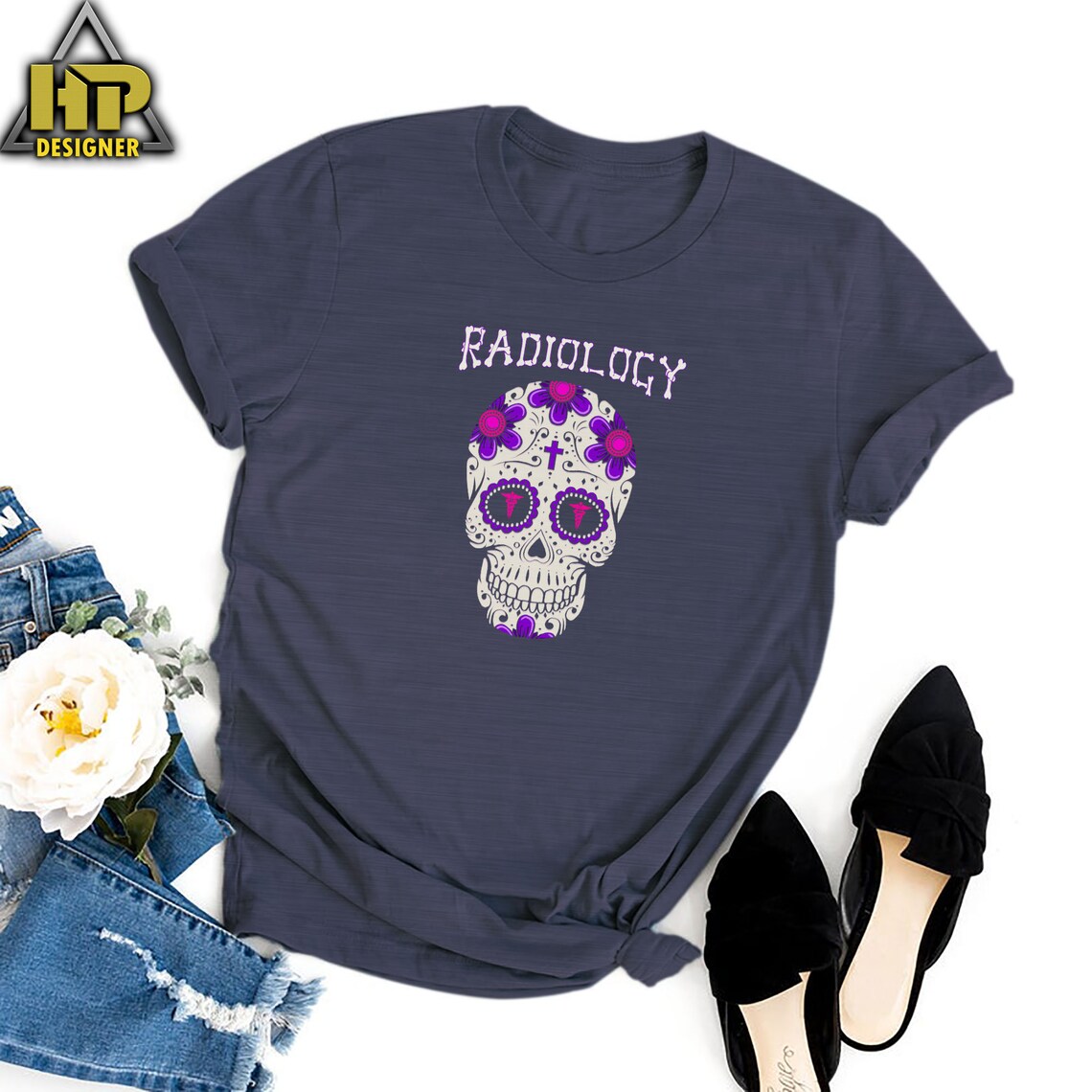 Radiology Skull XRay Unisex TShirt Monogram Rad Tech Shirt Etsy