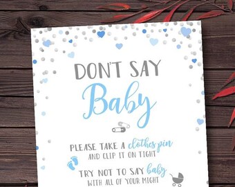 Don T Say Baby Game Etsy