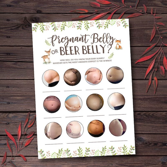 Beer Belly Or Pregnant Belly Printable Free PRINTABLE TEMPLATES