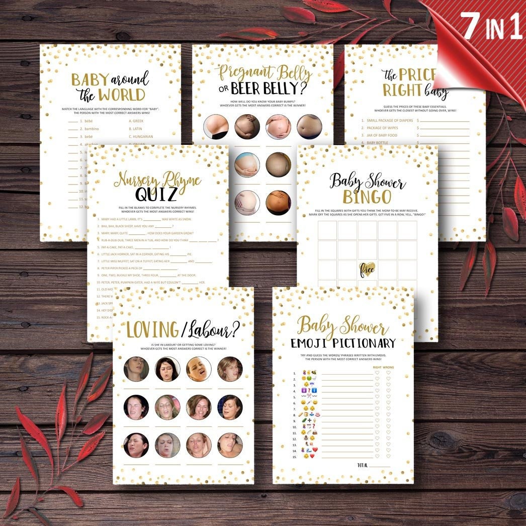 Printable Baby Shower Games Printable Baby Shower games Baby | Etsy