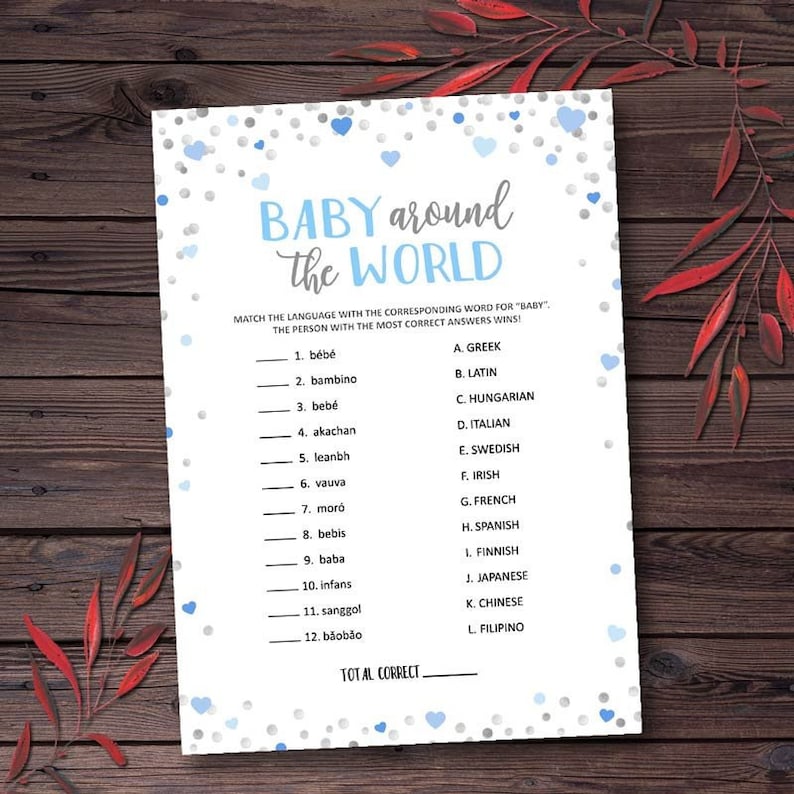Baby Around the World Baby in Different Language Game Boy Baby Etsy