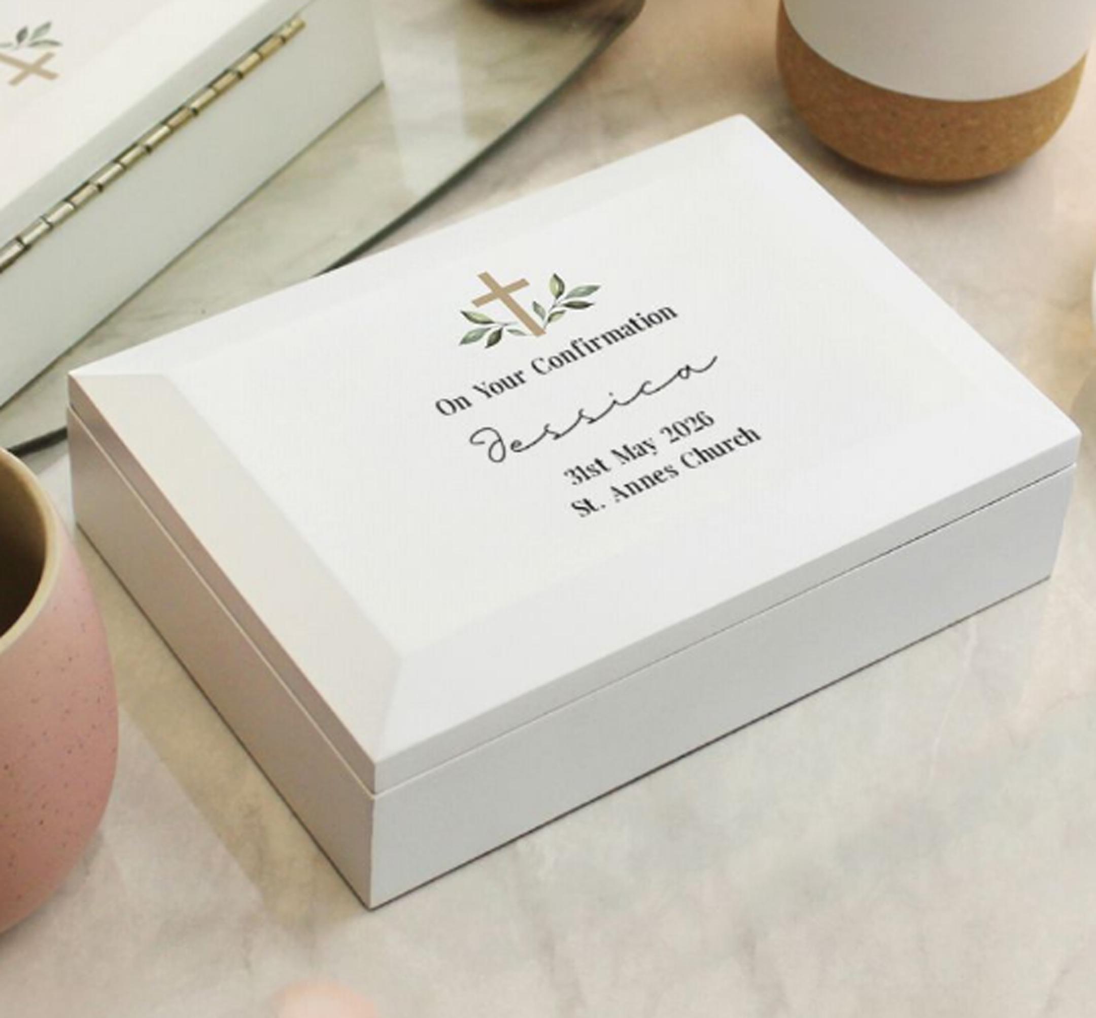 Confirmation Personalized Wooden Jewelery Box - Etsy