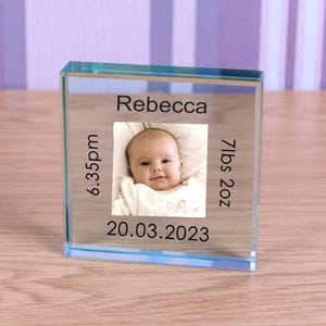 New Baby personalized gift to commemorate birth of Baby Boy or Baby Girl