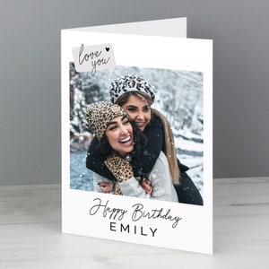 Personalised Birthday Card with Photo & Message