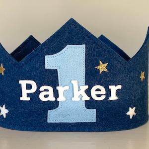 Birthday Crown, Felt Crown Stars, To The Moon And Back, Wool Felt Crown