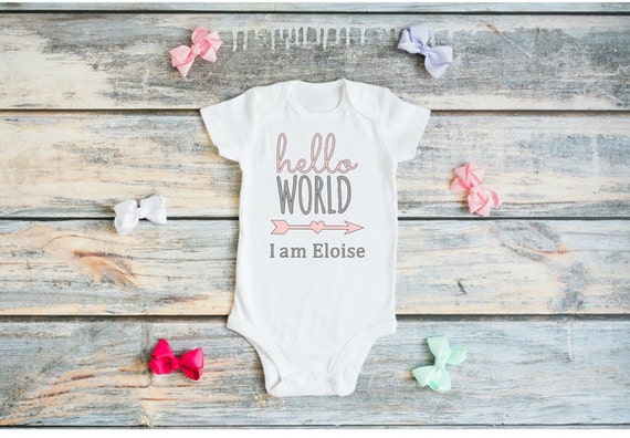 personalized onesie for baby girl