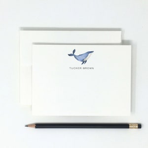 Personalized // Humpback Whale // Ocean Creatures // High Quality // 12 Note Cards // Thank You Notes // Stationery