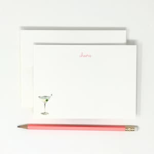 Cocktails // Martini // High Quality // 12 Note Cards // Greeting Card Pack // Stationery