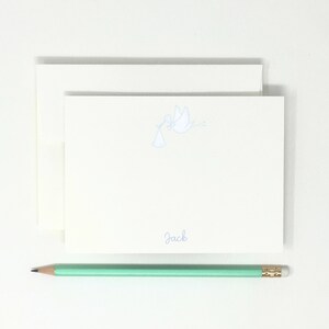 Boy Stork Flying // Kids + Baby Stationery // High Quality // Thank You NotesStationery