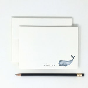 Personalized // Gray Whale // Ocean Creatures // High Quality // 12 Note Cards // Thank You Notes // Stationery