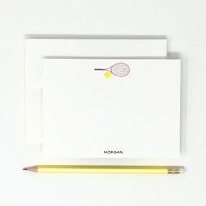 Note Cards // Tennis // High Quality // 12 Note Cards // Thank You Notes // Stationary // Sports