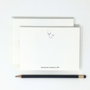 Stethoscope // High Quality // 12 Note Cards // Thank You Notes // Stationery // Medical Professional // Doctor // Nurse