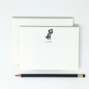 Dog Stationery // Sitting Poodle Note Cards // High Quality // 12 Note Cards // Gifts for Her // Gifts for Him // Dogs