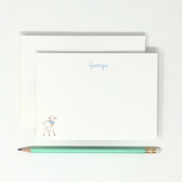 Lamb Note Cards Etsy