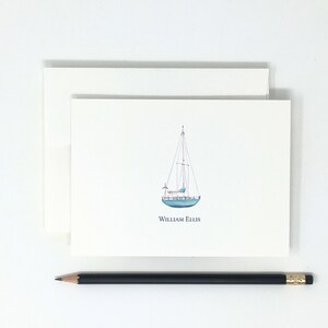 Note Cards // Sailboat // High Quality // 12 Note Cards // Thank You Notes // Nautical // Stationery
