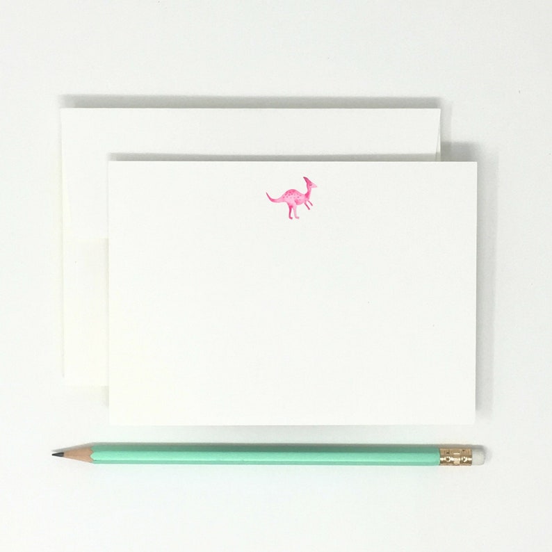 Note Cards  Dinosaur  Kids  High Quality  12 Note Cards  Thank You Notes  Dinos  Stationary  For Kids
