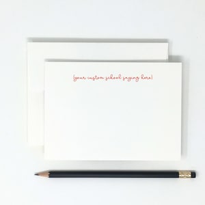 Note Cards // College School Sayings/Slogans/Mottos // Graduation Stationery // High Quality // 12 Note Cards // Thank You Notes