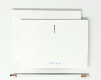 Note Cards // Cross // Christening // Baptism // 12 Note Cards // Thank You Notes // Stationary