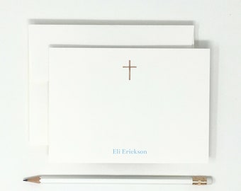 Note Cards // Cross // Christening // Baptism // 12 Note Cards // Thank You Notes // Stationary
