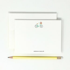 Personalized // Note Cards // Bicycle // Summer // High Quality // 12 Note Cards // Thank You Notes // Stationary // Stationery