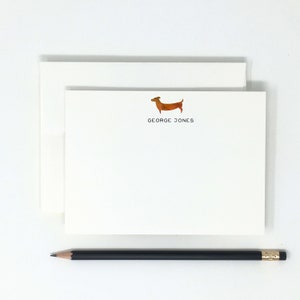 Personalized // Note Cards // Dachshund // High Quality // 12 Note Cards // Gifts for Her // Gifts for Him // Dogs // Stationary