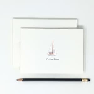Note Cards // Sailboat // High Quality // 12 Note Cards // Thank You Notes // Nautical // Stationery