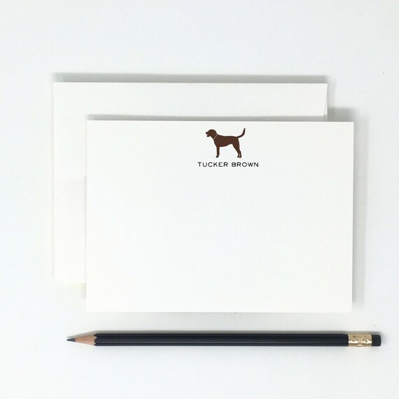Lab Silhouette Note Card Lab Silhouette Note Card
