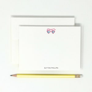 Personalized // Note Cards // Sunglasses // Summer // High Quality // 12 Note Cards // Thank You Notes // Stationary // Stationery