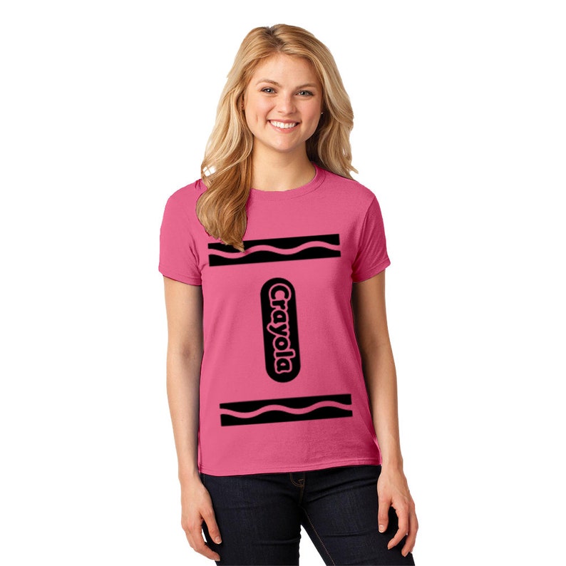 blue crayon t shirt
