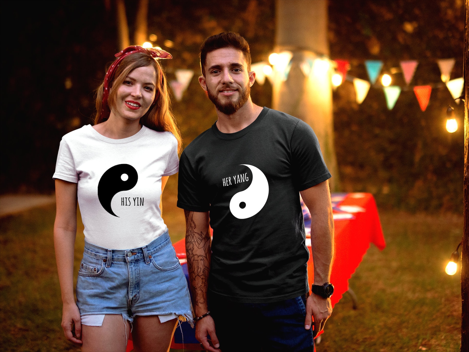 His Yin Her Yang Couples Matching T Shirts Couples Shirts Etsy