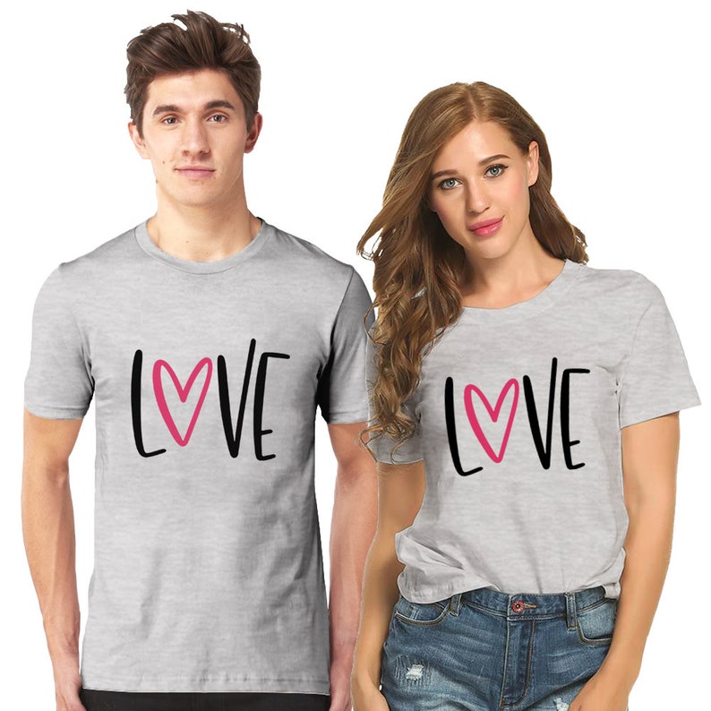 Romantic LOVE T-Shirt couples shirts couples tshirts | Etsy