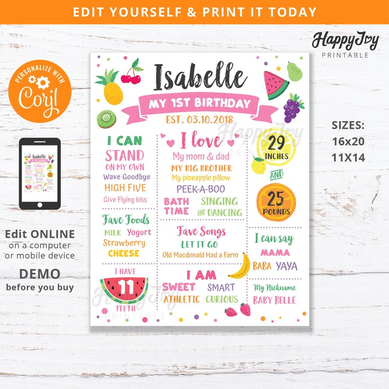 Get Fruity Theme Milestone cards- (Pack of 25) main image 1