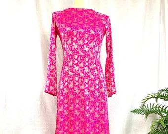 Pink Ao Dai Vietnamese Ao Dai Thai Tuan silk with Pants #02121