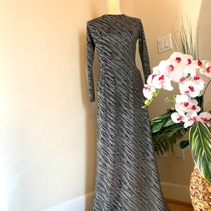 Silver or Blue Ao Dai Vietnamese Kim Xa  Stretchy Long Dress with Pants (Free Shipping)
