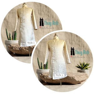 Green Ao Dai for Men, Vietnamese Traditional Long Dress for Green Ao Dai for Men, Vietnamese Traditional Long Dress for