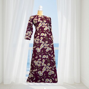 Purple Ao Dai Vietnamese Silk Long Dress with Pants (Free Fast Priority shipping) #74