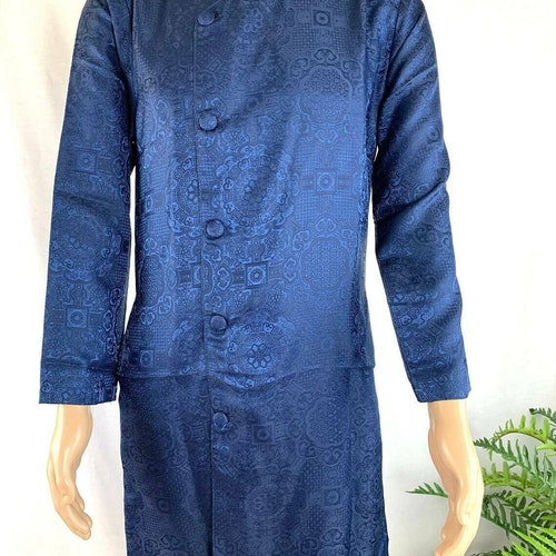 Green Ao Dai for Men Traditional Vietnamese Gam Long Dress - Etsy