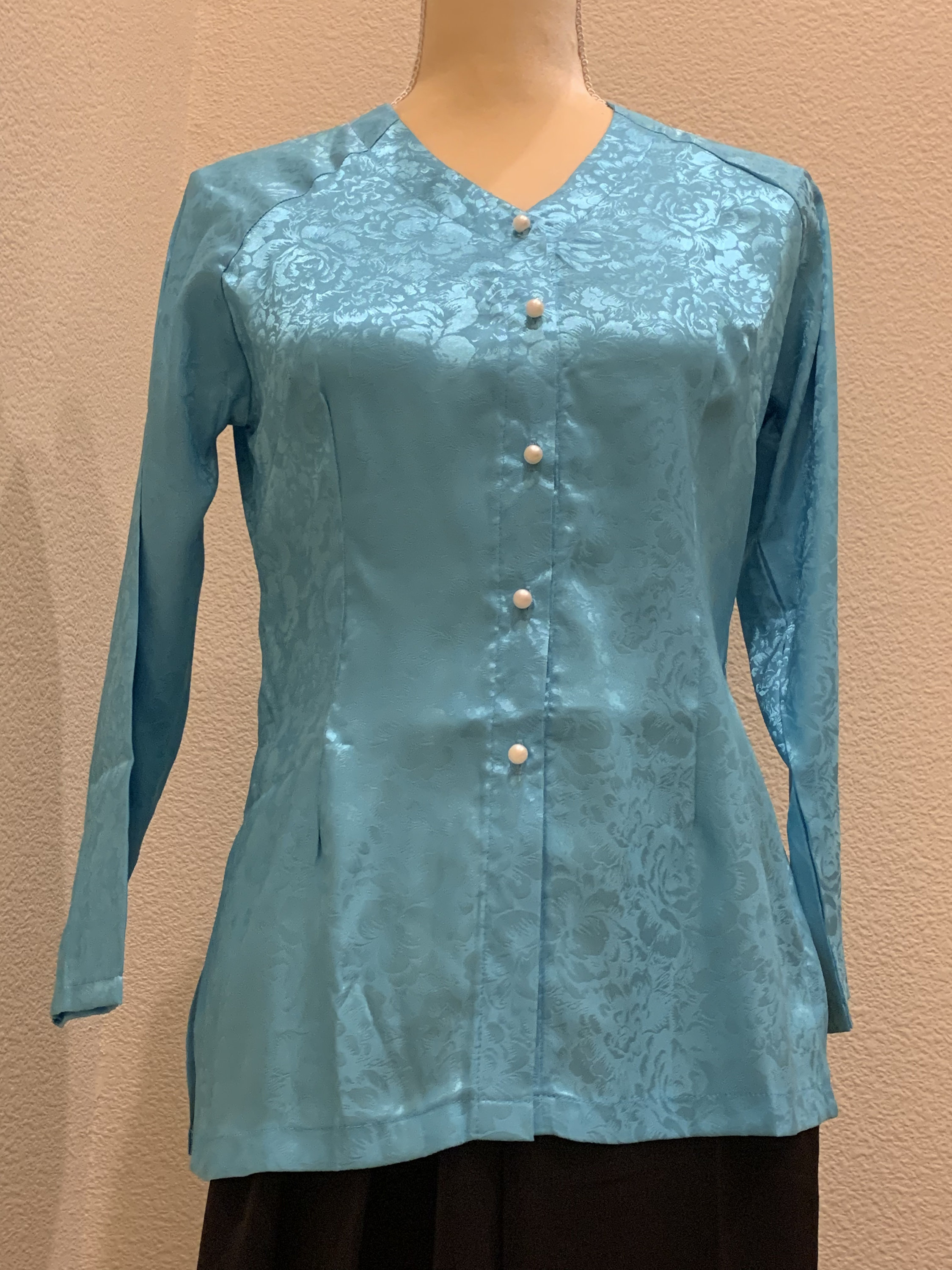 Ao Dai Ba Ba Ao Dai Mien Tay V Neck “no Pants “ - Etsy
