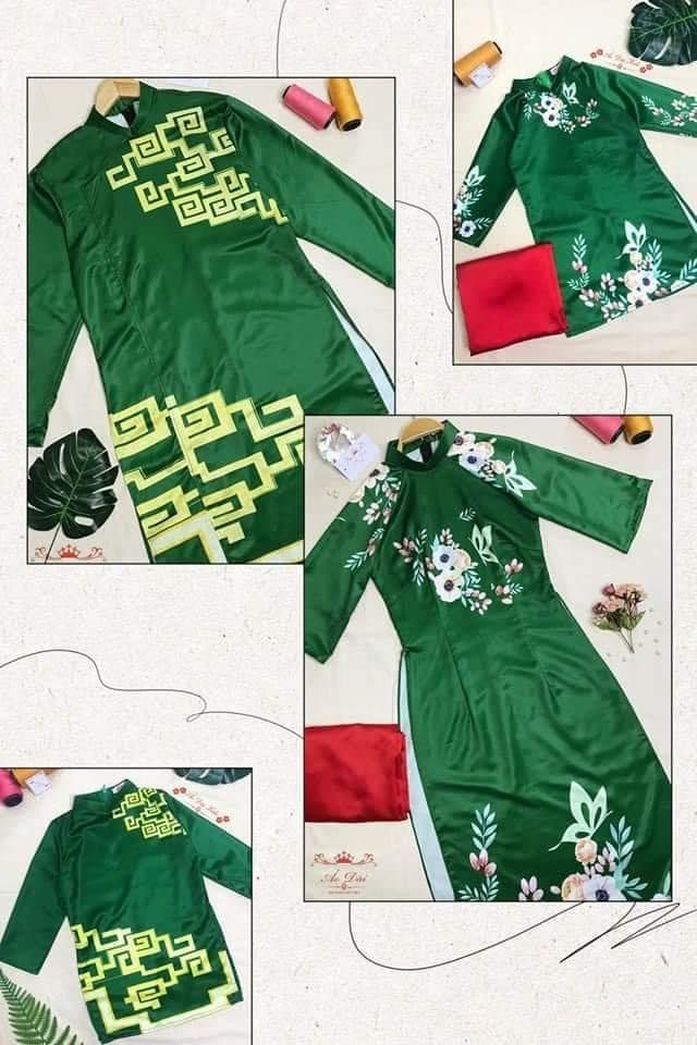 Matching Family Vietnamese Ao Dai Long Dress #0124 - Etsy