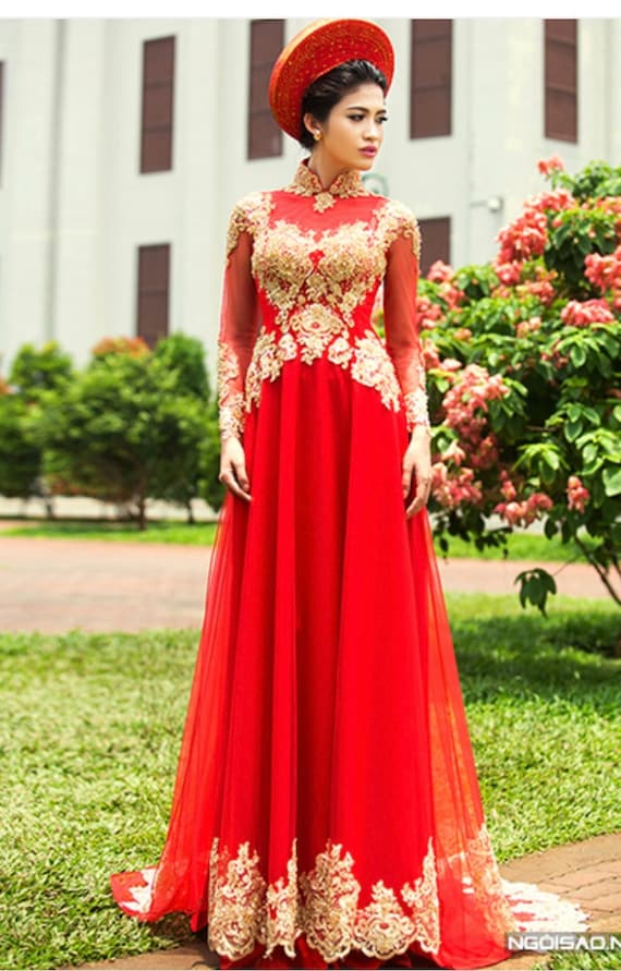 Ao Dai-Vietnamese Traditional Bridal Gown and Wedding Dress – Page 4 |  Dream Dresses by P.M.N.