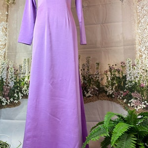 Purple Ao Dai Vietnamese Lua Hai Gia Long Dress With Matching Color ...