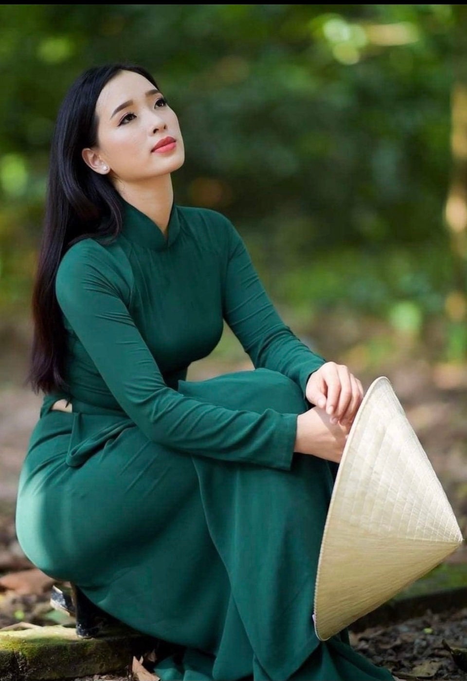 Green Ao Dai Vietnamese Silk Long Dress With Pants G92 - Etsy Green Ao Dai Vietnamese Silk Long Dress With Pants G92 - Etsy